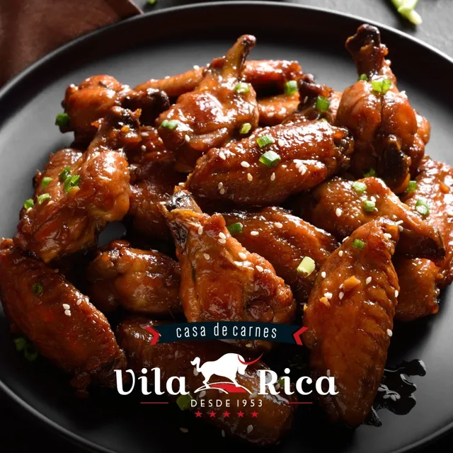 Asinhas de frango assadas e temperadas